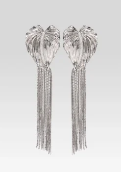 Anthurium Drop Crystal Earring