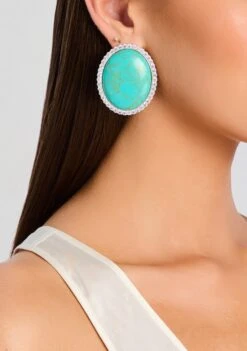Fillipa Embellished Earrings -Retrofete Clothing Shop 25 04 09 Fillipa Earring Turquoise 0003 ECOMM