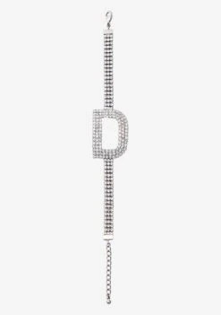 Rhinestone Alphabet Letter Bracelet 21 Rhinestone Alphabet Letter Bracelet -Retrofete Clothing Shop Alphabet Bracelet D