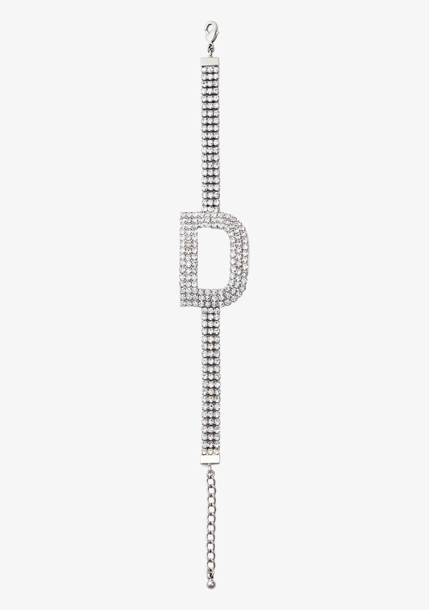 Rhinestone Alphabet Letter Bracelet 6 Rhinestone Alphabet Letter Bracelet - Image 6