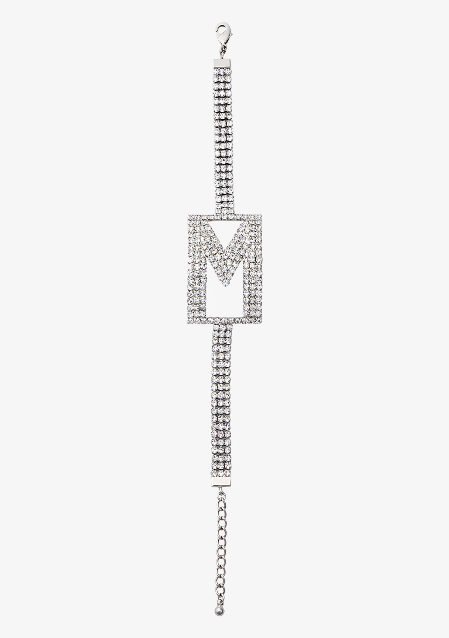 Rhinestone Alphabet Letter Bracelet 12 Rhinestone Alphabet Letter Bracelet - Image 12