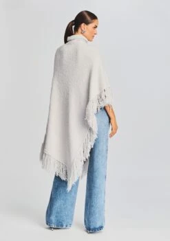 Frost Poncho 8 Frost Poncho -Retrofete Clothing Shop Ecommerce Crop 20230815 Frost Poncho Silver 3334 ECOMM