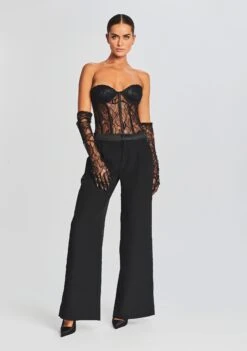 Hailey Embellished Lace Top 9 Hailey Embellished Lace Top -Retrofete Clothing Shop Ecommerce Crop 20230815 Hailey Top Royce Gloves 2420 ECOMM