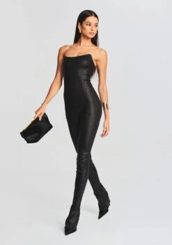 Brinley Coated Denim Jumpsuit 9 Brinley Coated Denim Jumpsuit -Retrofete Clothing Shop Ecommerce Crop 20230816 SET1 BRINLEYJUMPSUITCOATEDBLACK 2068 ECOMM