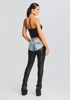 Rogan Pant -Retrofete Clothing Shop Ecommerce Crop 20230816 SET1 EVEYTOP ROGANPANTCOATEDBLACK 4558 ECOMM