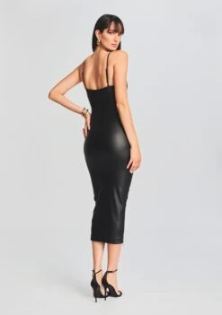 Norrie Coated Denim Dress 8 Norrie Coated Denim Dress -Retrofete Clothing Shop Ecommerce Crop 20230816 SET1 NORRIEDRESSCOATEDBLACK 4207 ECOMM