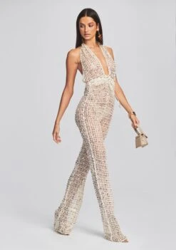 Tosca Sequin Crochet Jumpsuit 10 Tosca Sequin Crochet Jumpsuit -Retrofete Clothing Shop Ecommerce Crop 220712.RETROFETE SET1 SHOT 47 6852 eComm