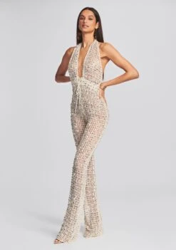 Tosca Sequin Crochet Jumpsuit 11 Tosca Sequin Crochet Jumpsuit -Retrofete Clothing Shop Ecommerce Crop 220712.RETROFETE SET1 SHOT 47 6872 eComm