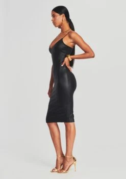 Aiden Coated Denim Midi Dress 7 Aiden Coated Denim Midi Dress -Retrofete Clothing Shop Ecommerce Crop 220803.RETROFETE SET1 SHOT 48 0049 eComm