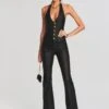 Cynthia Coated Denim Jumpsuit
