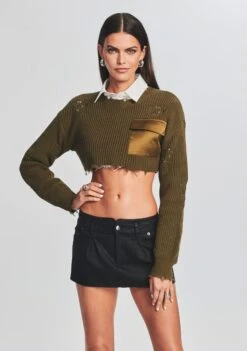 Riley Coated Denim Skirt -Retrofete Clothing Shop Ecommerce Crop 221018 Retrofete eCOM Set1 17864