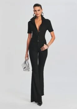 Lyla Coated Denim Jumpsuit -Retrofete Clothing Shop Ecommerce Crop 221115 Ecom SET1 SHOT 10 2220