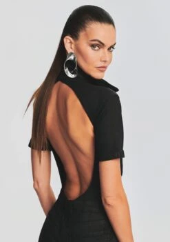 Lyla Coated Denim Jumpsuit -Retrofete Clothing Shop Ecommerce Crop 221115 Ecom SET1 SHOT 10 2474