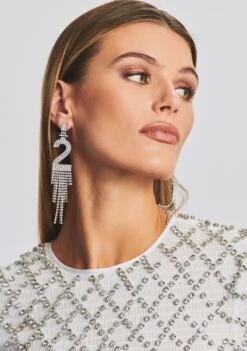 Number Rhinestone Earring -Retrofete Clothing Shop Ecommerce Crop 221115 Ecom Set1 SHOT 01 0210