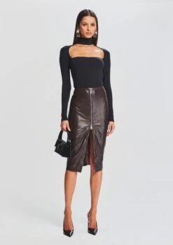 Odessa Bodysuit -Retrofete Clothing Shop Ecommerce Crop 23 09 21 ODESSABODYSUIT BLACK 2813 ECOMM