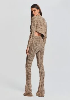 Orchis Cable Knit Sweater -Retrofete Clothing Shop Ecommerce Crop 23 09 21 ORCHISSWEATER ADALINECARDIGAN CAYENNEPANT WASHEDTAN 1861 ECOMM