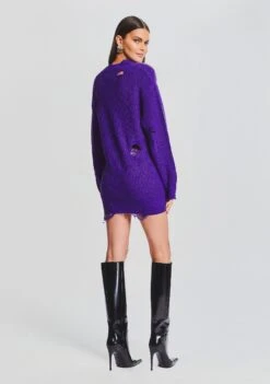 Rumi Sweater -Retrofete Clothing Shop Ecommerce Crop 23 09 21 RUMISWEATERDRESS VIOLET 654 ECOMM
