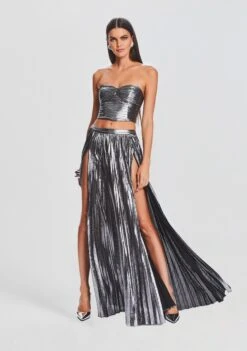 Liana Top -Retrofete Clothing Shop Ecommerce Crop 23 09 22 LIANATOP CAMRIESKIRT GUNMETAL 1991 ECOMM