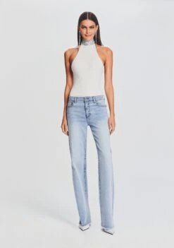 Maci Embellished Knit Bodysuit 9 Maci Embellished Knit Bodysuit -Retrofete Clothing Shop Ecommerce Crop 23 09 22 MACIBODYSUIT WHITE MARGOTBOYFRIENDJEAN 433 ECOMM