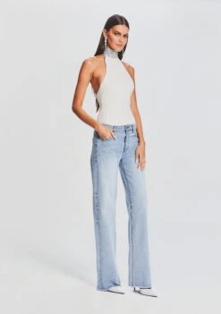 Maci Embellished Knit Bodysuit 7 Maci Embellished Knit Bodysuit -Retrofete Clothing Shop Ecommerce Crop 23 09 22 MACIBODYSUIT WHITE MARGOTBOYFRIENDJEAN 445 ECOMM