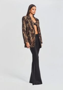 Ophelia Lace Jacket -Retrofete Clothing Shop Ecommerce Crop 23 09 22 MARNABRA BLACK OPHELIAJACKET TANNIN CECILIASKIRT 1602 ECOMM