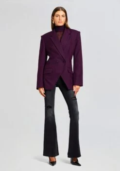 Cosmo Blazer -Retrofete Clothing Shop Ecommerce Crop 23 10 17 COSMOBLAZER EGGPLANT DEMIJEANS MIDNIGHTTERRY 2534 ECOMM