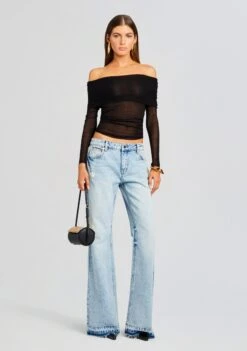 Hurley Jean -Retrofete Clothing Shop Ecommerce Crop 23 10 17 IDALIATOP BLACK HURLEYJEANS ESTE 770 ECOMM