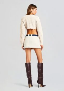 Karissa Teddy Denim Skirt -Retrofete Clothing Shop Ecommerce Crop 23 10 17 MINKJACKET KARISSASKIRT DEEPSEA 2971 ECOMM