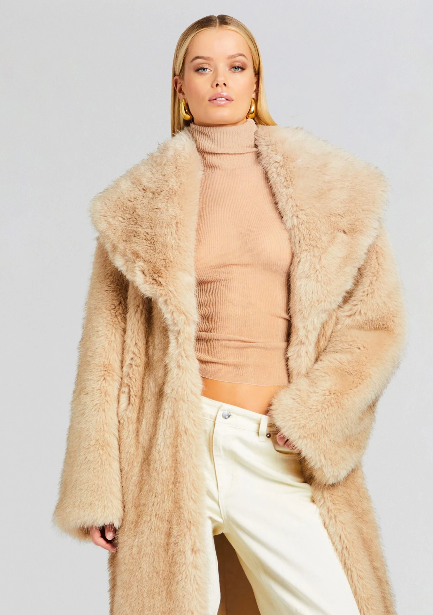 Averie Faux Fur Coat 2 Averie Faux Fur Coat - Image 2