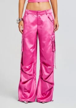 Lai Satin Cargo Pant