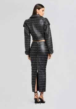 Whitley Embellished Leather Skirt -Retrofete Clothing Shop Ecommerce Crop 23 10 18 MORAJACKET WHITLEYSKIRT BLACK 0272 ECOMM c3469db9 e4c9 4384 b2ae da8728077962