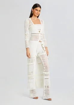 Alaia Knit Crochet Cardigan 7 Alaia Knit Crochet Cardigan -Retrofete Clothing Shop Ecommerce Crop 23 10 25 ALAIACARDIGAN KYLAPANT LUIZTOP IRIDESCENTWHITE 246 ECOMM scaled