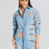 Avani Embellished Denim Shirt