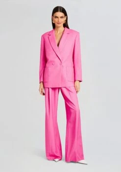 Natasha Blazer -Retrofete Clothing Shop Ecommerce Crop 23 10 25 NATASHABLAZER MESSIPANT PINKWHITESTRIPE 2649 ECOMM