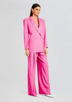 Natasha Blazer -Retrofete Clothing Shop Ecommerce Crop 23 10 25 NATASHABLAZER MESSIPANT PINKWHITESTRIPE 2665 ECOMM