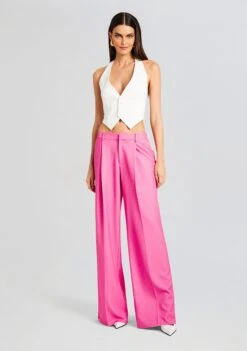 Messi Pant -Retrofete Clothing Shop Ecommerce Crop 23 10 25 NATASHABLAZER MESSIPANT PINKWHITESTRIPE 2675 ECOMM