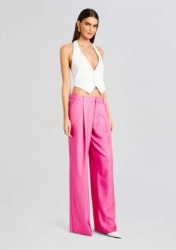 Messi Pant -Retrofete Clothing Shop Ecommerce Crop 23 10 25 NATASHABLAZER MESSIPANT PINKWHITESTRIPE 2685 ECOMM