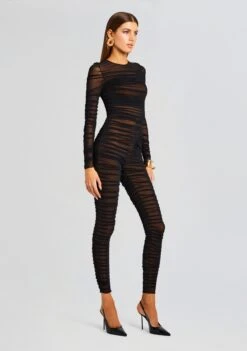 Virgo Catsuit -Retrofete Clothing Shop Ecommerce Crop 23 10 25 VIRGOCATSUIT BLACK 2520 ECOMM