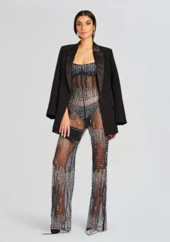 Adelynne Sequin Jumpsuit -Retrofete Clothing Shop Ecommerce Crop 23 11 15 ADELYNNEJUMPSUIT BLACKSILVER 1962 ECOMM