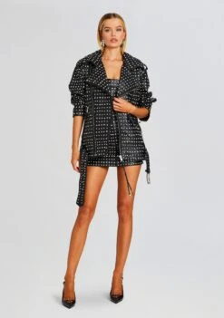 Icon Embellished Leather Jacket -Retrofete Clothing Shop Ecommerce Crop 23 11 16 ICONJACKET RHYADRESS BLACKCRYSTAL 1445 ECOMM