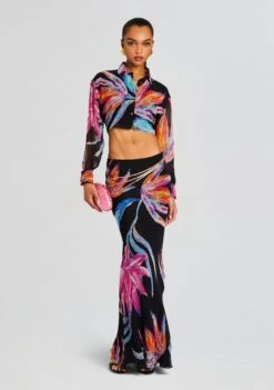 Margo Crop Shirt -Retrofete Clothing Shop Ecommerce Crop 23 11 16 MARGO2269SHIRT BLACK 2081 ECOMM