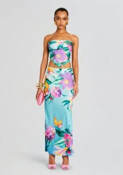 Ocean Top -Retrofete Clothing Shop Ecommerce Crop 23 11 16 OCEANDRESS2004 TURQUOISE 2804 ECOMM