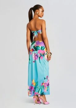 Ocean Top -Retrofete Clothing Shop Ecommerce Crop 23 11 16 OCEANTOP2225 SKIRT2275 TURQUOISE 2854 ECOMM