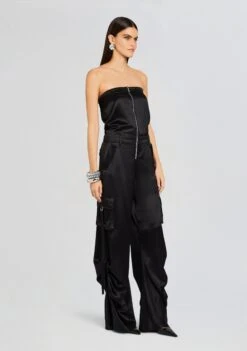 Estrella Cargo Jumpsuit -Retrofete Clothing Shop Ecommerce Crop 23 12 18 ESTRELLAJUMPSUIT BLACK 1902 ECOMM