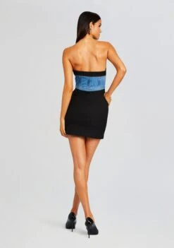 Freya Dress -Retrofete Clothing Shop Ecommerce Crop 23 12 18 FREYADRESS BLACK RIVER 0471 ECOMM