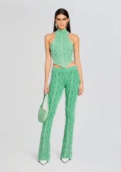 Mollie Cable Knit Top -Retrofete Clothing Shop Ecommerce Crop 23 12 18 JOSEFINACARDIGAN MOLLIETOP KITTPANT PISTACHIO 2641 ECOMM
