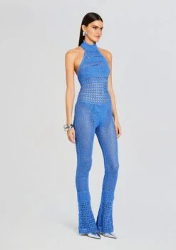 Kalena Knit Crochet Jumpsuit -Retrofete Clothing Shop Ecommerce Crop 23 12 18 KALENAJUMPSUIT TROPICALBLUE 1802 ECOMM