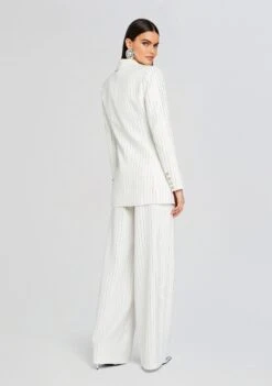Solana Embellished Blazer -Retrofete Clothing Shop Ecommerce Crop 23 12 18 KENNEDYTOP SOLANABLAZER BAYLORPANT WHITE 1362 ECOMM