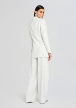 Solana Embellished Blazer -Retrofete Clothing Shop Ecommerce Crop 23 12 18 KENNEDYTOP SOLANABLAZER BAYLORPANT WHITE 1362 ECOMM scaled