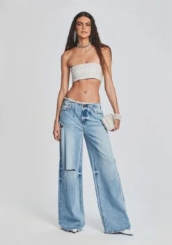 Frenchie Pearl Bra -Retrofete Clothing Shop Ecommerce Crop 230111 RETROFETE SET2 SHOT71 71611 eComm